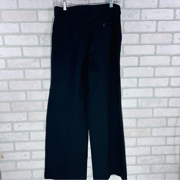 SPANX Super smooth Perfect Fit Ponte  Black Wide Leg Pants Size L - Picture 9 of 12